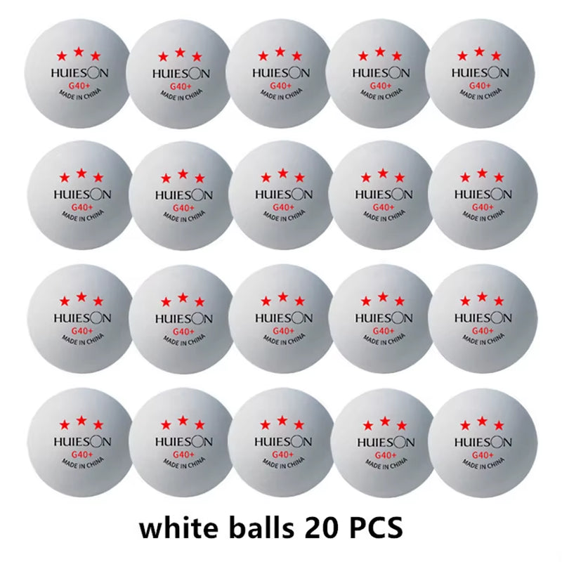 New 3 Star 20~100 PCS ABS 40+ Material Professional Table Tennis Balls TTF Table Tennis Ping Pong Balls for Competition