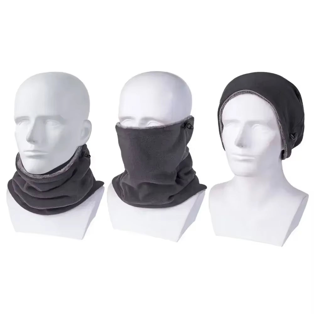 Winter Warm Ski Mask Men Bandana Fleece Neck Warmer Gaiter Windproof Scarf Camping Hiking Balaclava Fishing Cycling Face Mask