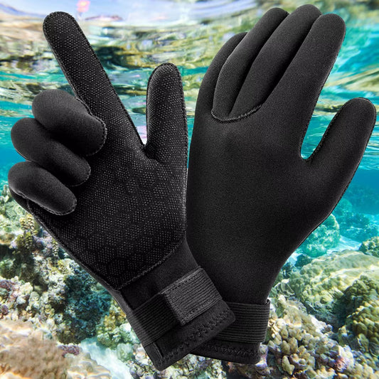 3Mm Wetsuit Gloves Thermal anti Slip Neoprene Scuba Diving Gloves Surfing Gloves for Spearfishing Swimming Rafting Kayaking