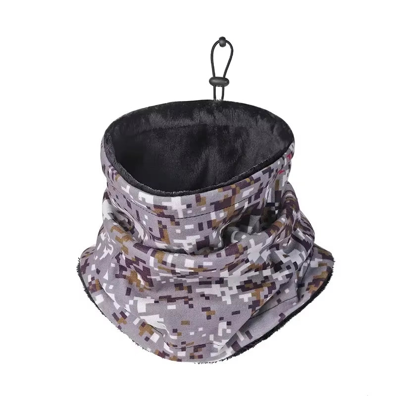 Winter Warm Ski Mask Men Bandana Fleece Neck Warmer Gaiter Windproof Scarf Camping Hiking Balaclava Fishing Cycling Face Mask