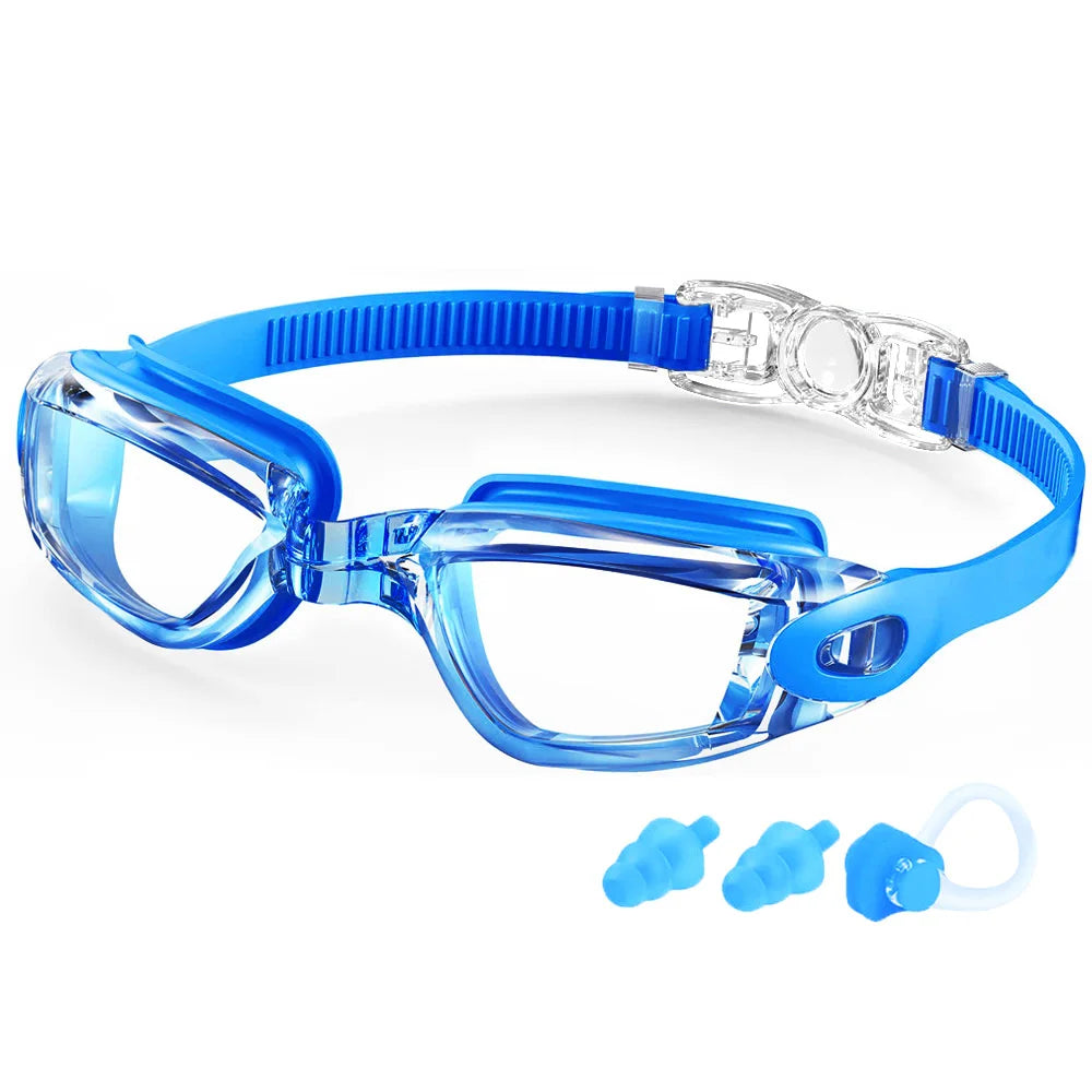 Swimming Goggles Professional Waterproof Swim Eyewear Glasses Anti-Fog 100% UV Protection No Leaking for Adult Men Women Youth