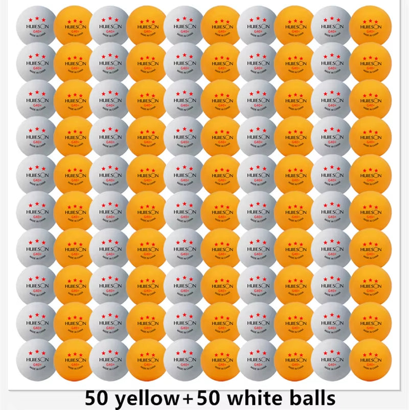 New  3 Star 20~100 PCS ABS 40+ Material Professional Table Tennis Balls TTF Table Tennis Ping Pong Balls for Competition