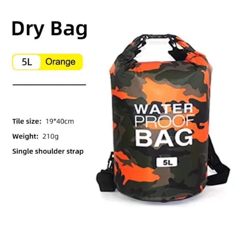 30L 15L Waterproof Dry Bags with Wet Separation Pocket Backpack for Kayaking Boating Swimming Outdoor Sports Bag XAZ9