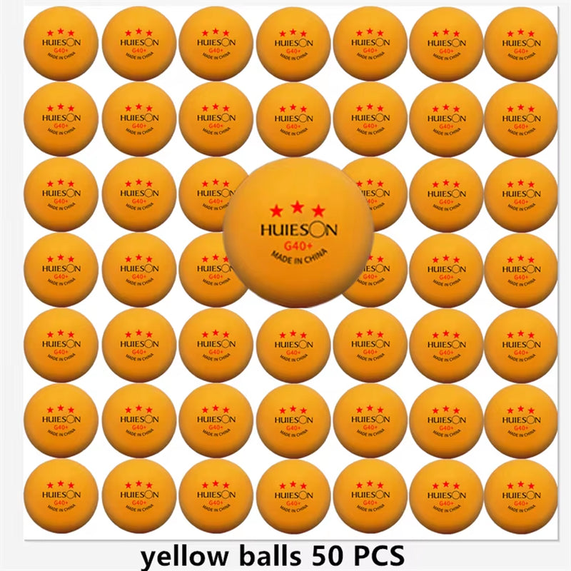 New  3 Star 20~100 PCS ABS 40+ Material Professional Table Tennis Balls TTF Table Tennis Ping Pong Balls for Competition