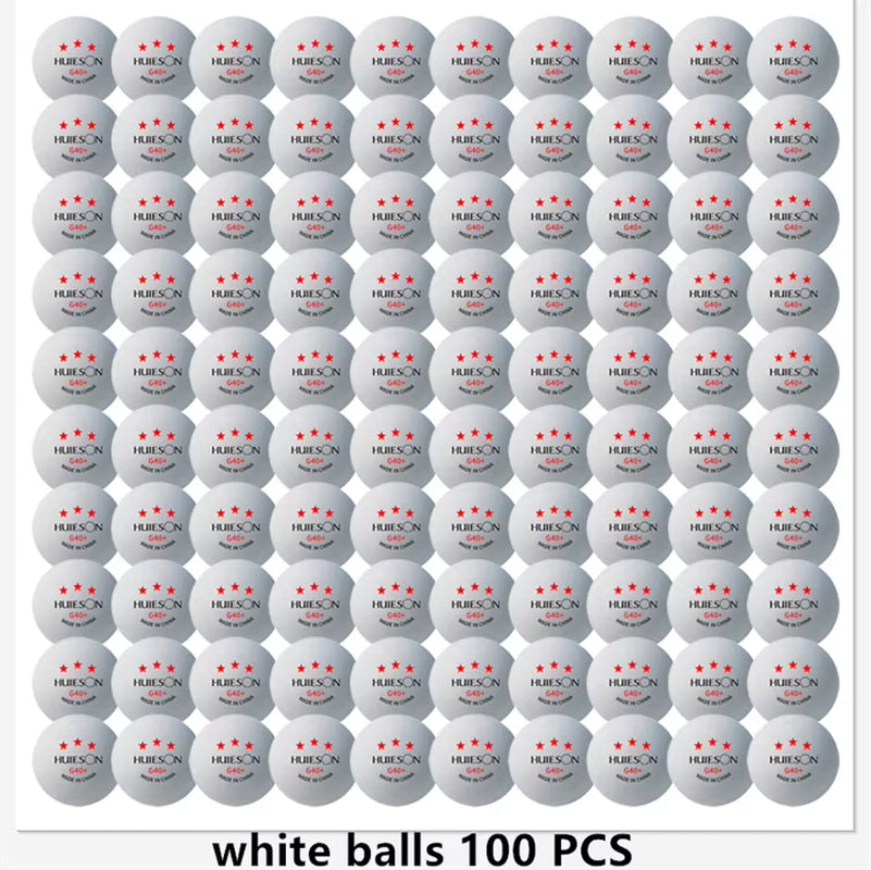 New  3 Star 20~100 PCS ABS 40+ Material Professional Table Tennis Balls TTF Table Tennis Ping Pong Balls for Competition