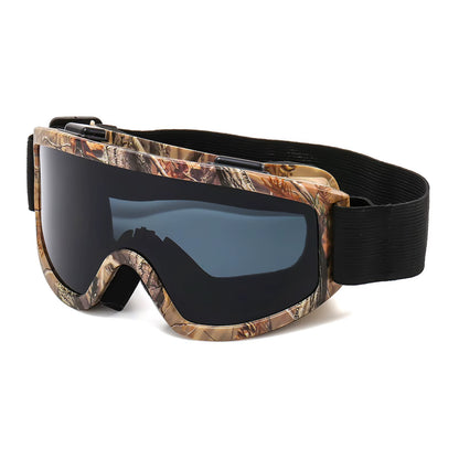 Large Frame Ski Goggles with Colorful Lens Anti-Collision Anti-Glare Lens Outdoor Sport Snow Snowboard for Snowboarding Skiing